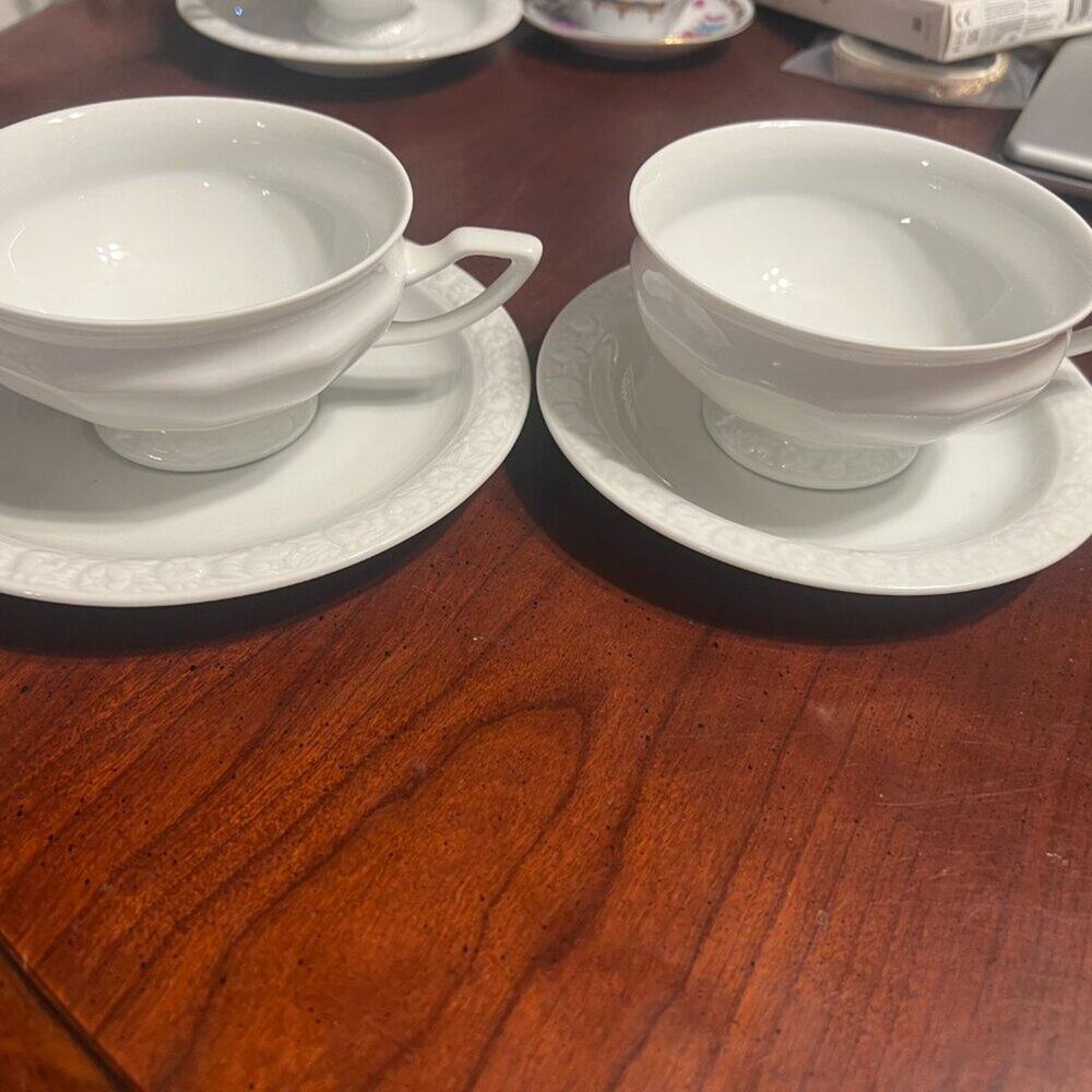 Vintage Rosenthal Maria Demitas Cups and Saucers Classic Rose